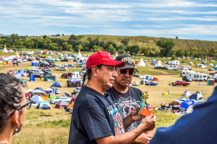 Standing Rock Sioux Tribe chairman Dave Archambault II at the Sacred Stone Camp near Cannon Ball, N.D. (Photo: Rob Wilson for Bold Alliance)